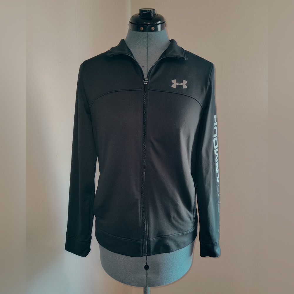 UNDER ARMOUR Black Zip Front Jacket